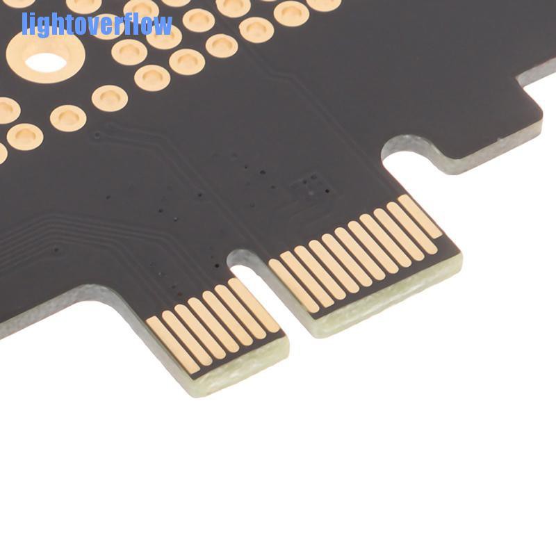 Card chuyển đổi NVMe PCIe M.2 NGFF SSD sang  PCIe X1 4.0 có giá đỡ cao cấp