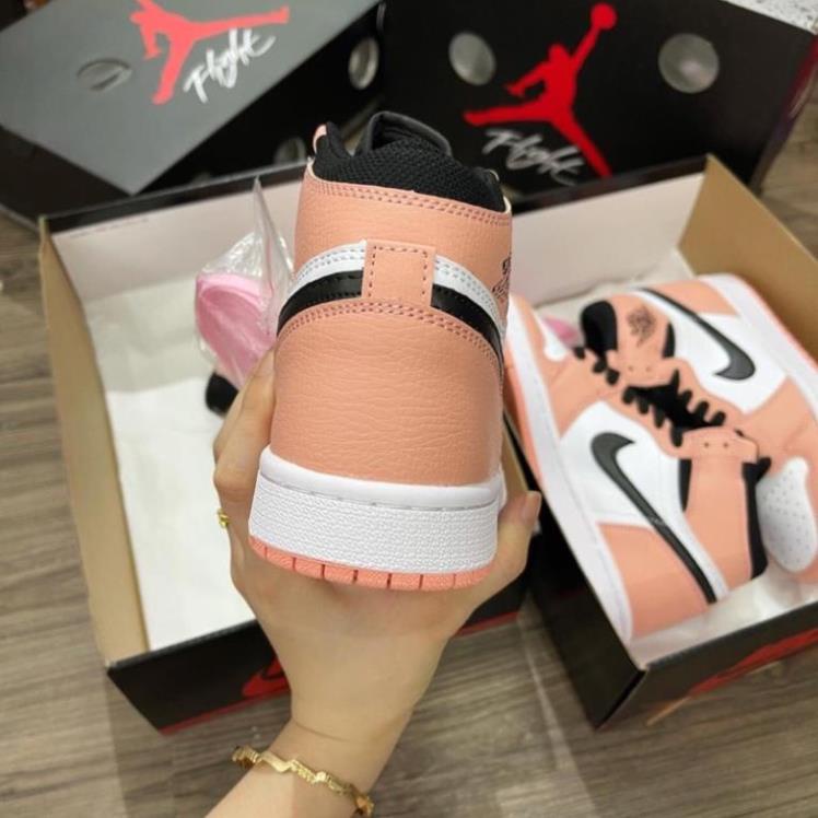 Giày thể thao nữ air Jordan 1 Hồng Đen cổ cao cổ thấp cá tính hot nhất 2021 Full Box | BigBuy360 - bigbuy360.vn