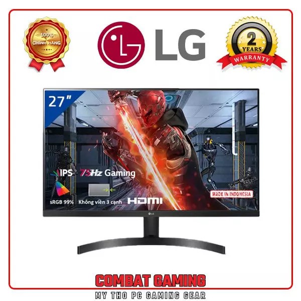 Màn Hình LG 27MK600M B FHD/IPS/75HZ/5MS/FREESYNC (không viền 3 cạnh)