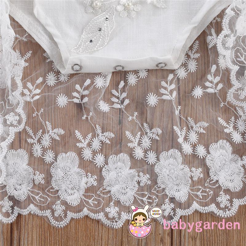 Babygarden-0-24 Tháng Ren Hoa 3d Dễ Thương Cho Bé Gái