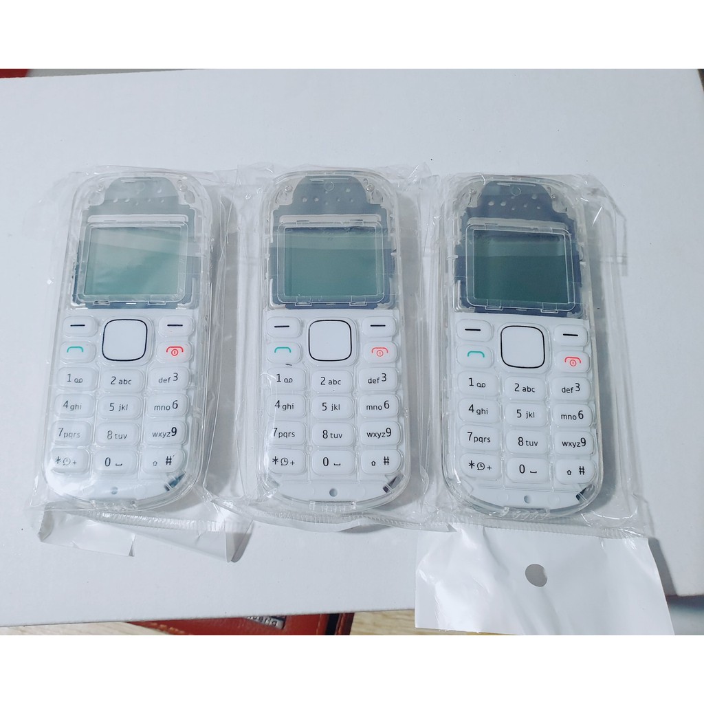 (Có Pin, Sạc)Nokia 1280 Zin Chính Hãng Lên Sườn Vỏ Trong Suốt