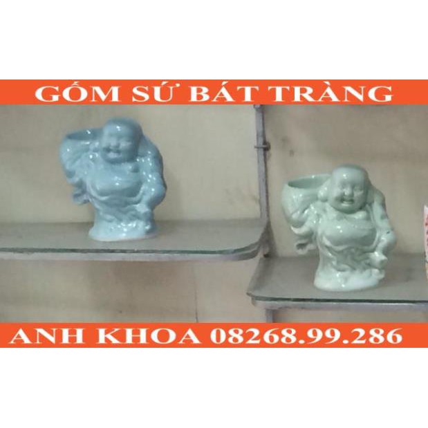 Đèn xông tinh dầu Phật Di Lạc - Gốm sứ Bát Tràng Anh Khoa