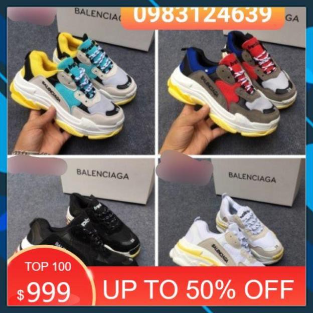 Sale NEW- Chất -  [Số 1] Giày Thể Thao Balen Triple S Nhiều màu FULL BOX . RẺ VÔ ĐỊCH XCv [ HÀNG ĐẸP ] . ˇ ^ ^ ⁵ ' '