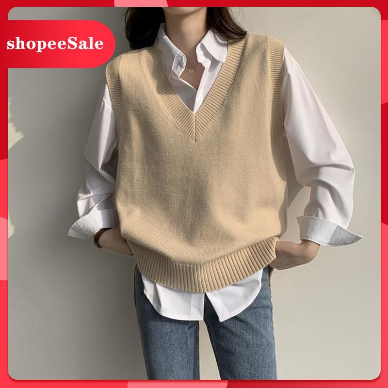 Áo Khoác Ghi Lê Chất Len Sành Điệu Cao Cấp Cho Nữ