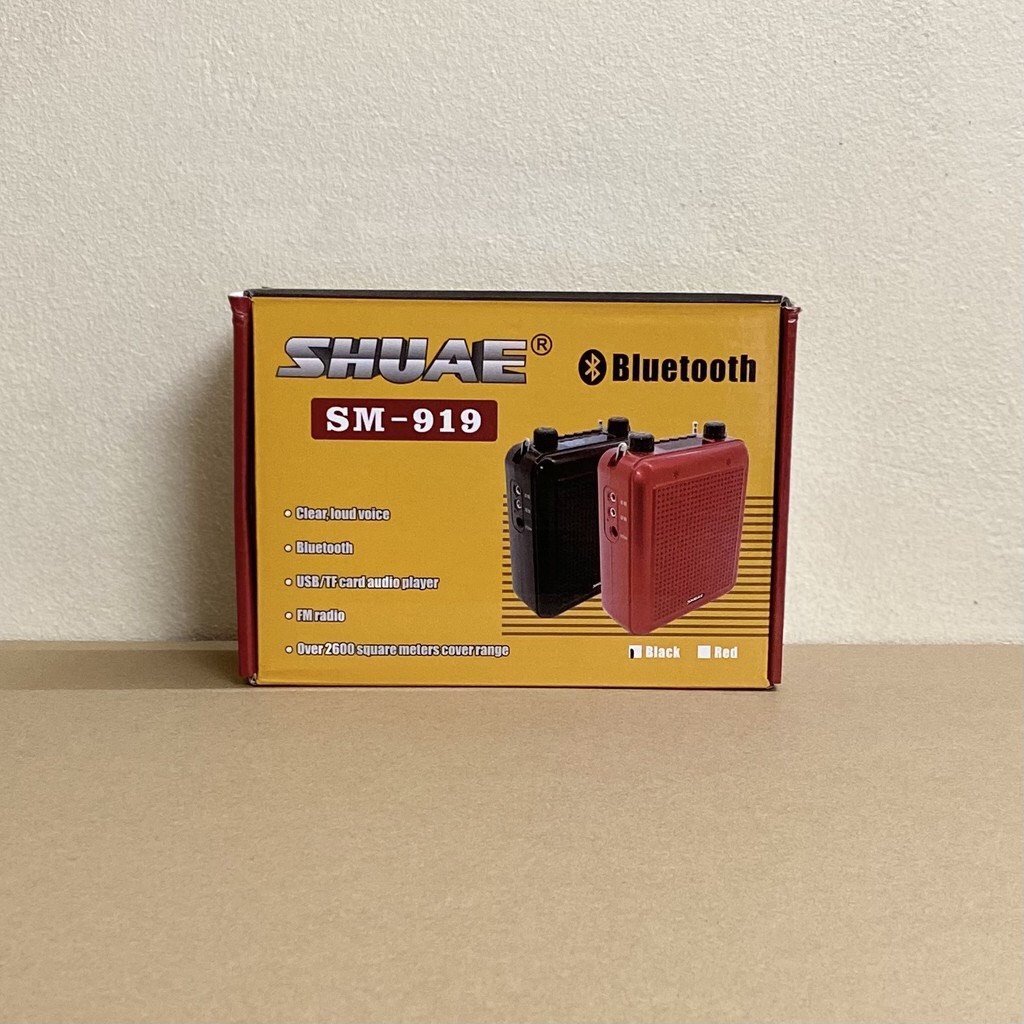 Máy trợ giảng Shuae SM 919 dòng micro không dây dùng cho giao viên, hướng dẫn viên, bán hàng