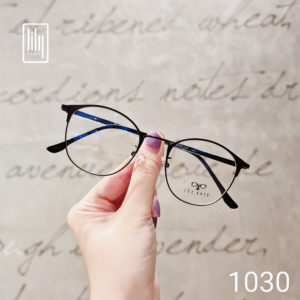 Gọng kính nữ kim loại Lilyeyewear mắt tròn thanh mảnh nhẹ nhàng 1030 | BigBuy360 - bigbuy360.vn