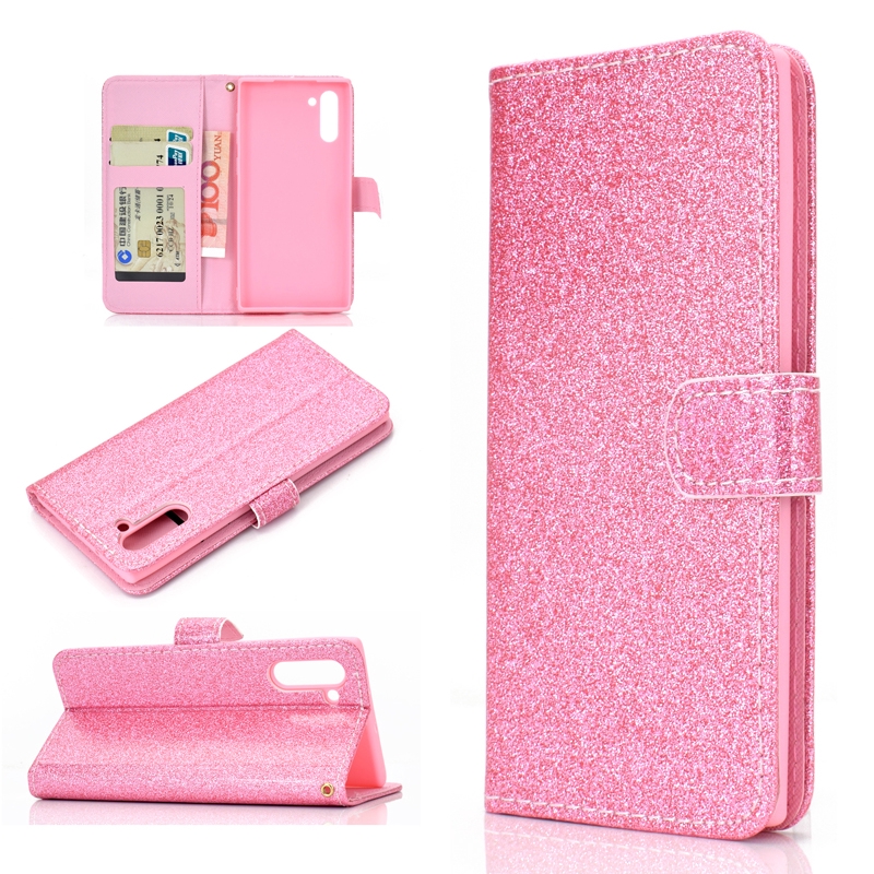 Glitter ví case for Samsung Galaxy Note 10 cover Dễ thương Ốp lưng Note 10+ Mềm Bao da Note 10 Plus Vỏ bảo vệ