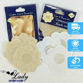 Set 10 miếng dán ngực, miếng dán ti bằng vải