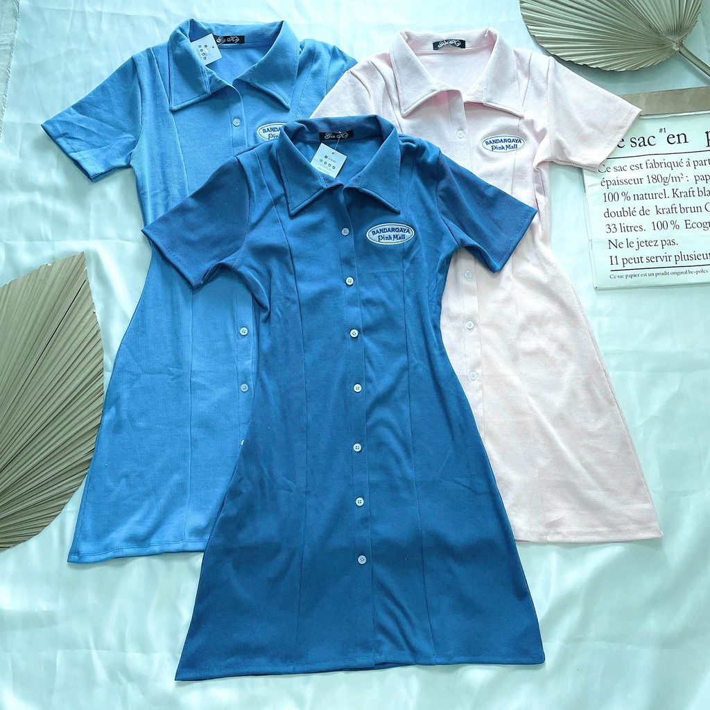 [FREESHIP] Đầm thun cổ somi logo 2 màu 🥰_CHIBEST_DT023 | BigBuy360 - bigbuy360.vn