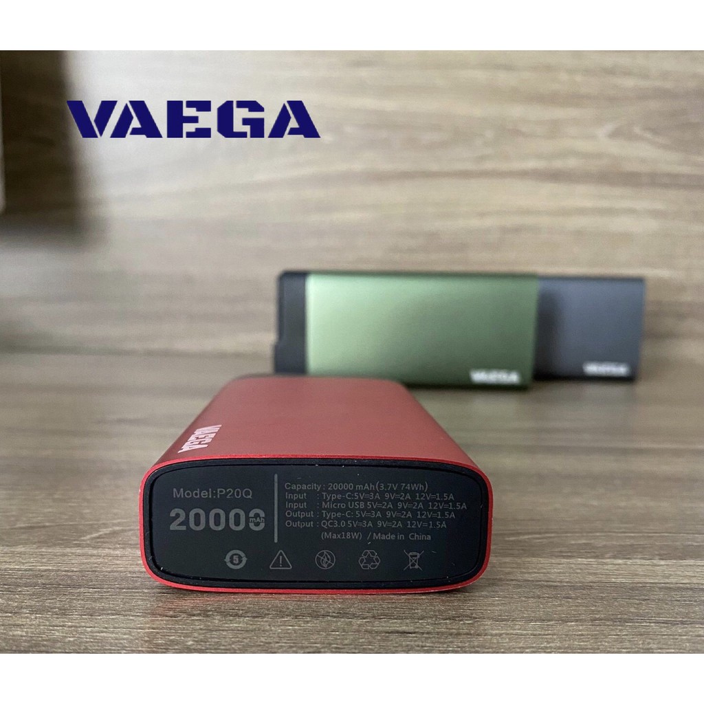 Pin sạc dự phòng VaeGa PowerCore Select 20000mAh - P20Q