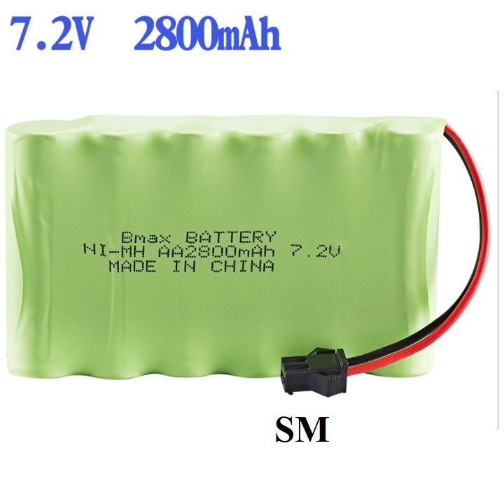 Pin sạc 7.2v dung lượng cao 2800mAh /2000mAh dùng cho các loại xe điều khiển xe công trình đồ chơi trẻ em