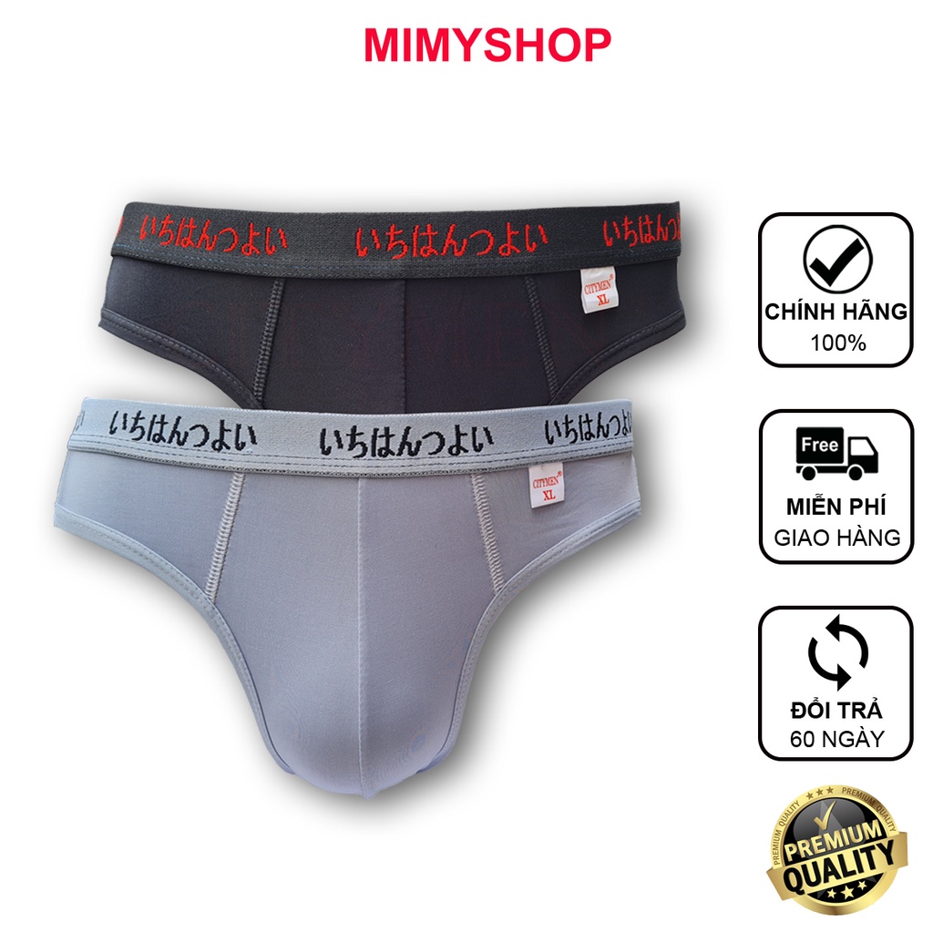 Combo 2 quần lót của nam lưng Nhật thun lạnh 4 chiều co dãn và thấm hút tốt