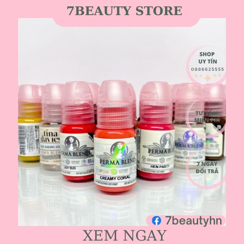 Mực Perma Blend Phun Xăm Thẩm Mỹ(Bám Màu và lên Đậm)