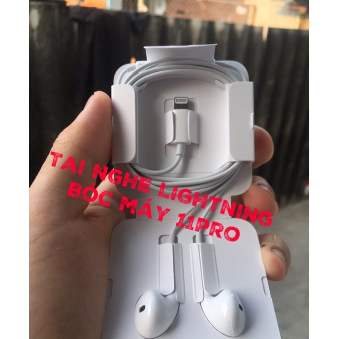 Tai nghe chân lightning bóc máy 11pro ( chân dẹt)