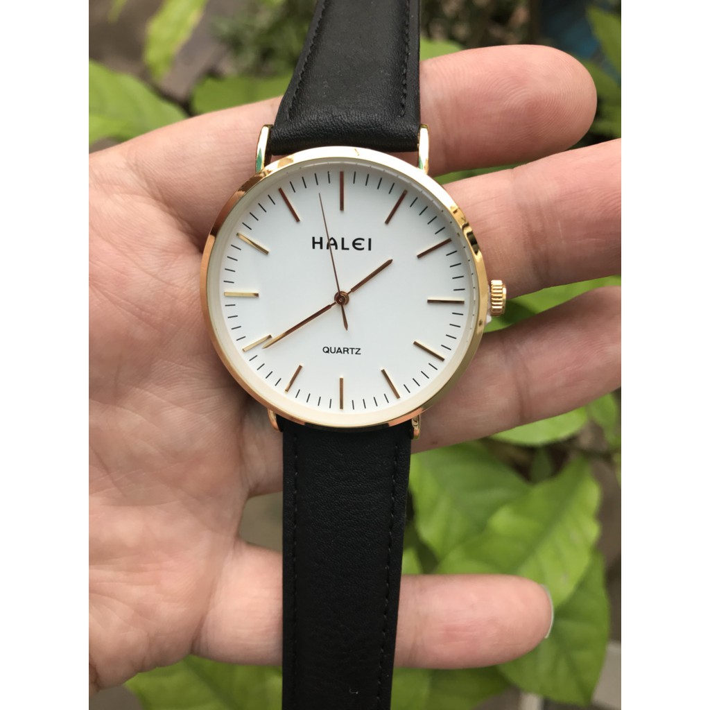 Đồng hồ Nam dây da Halei máy Nhật không ghỉ, chống nước, chống xước tuyệt đối. | BigBuy360 - bigbuy360.vn
