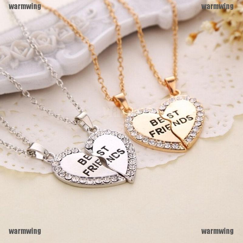 Vòng cổ MặT HìNh TráI Tim KhắC Chữ Best Friend ThờI Trang Cho