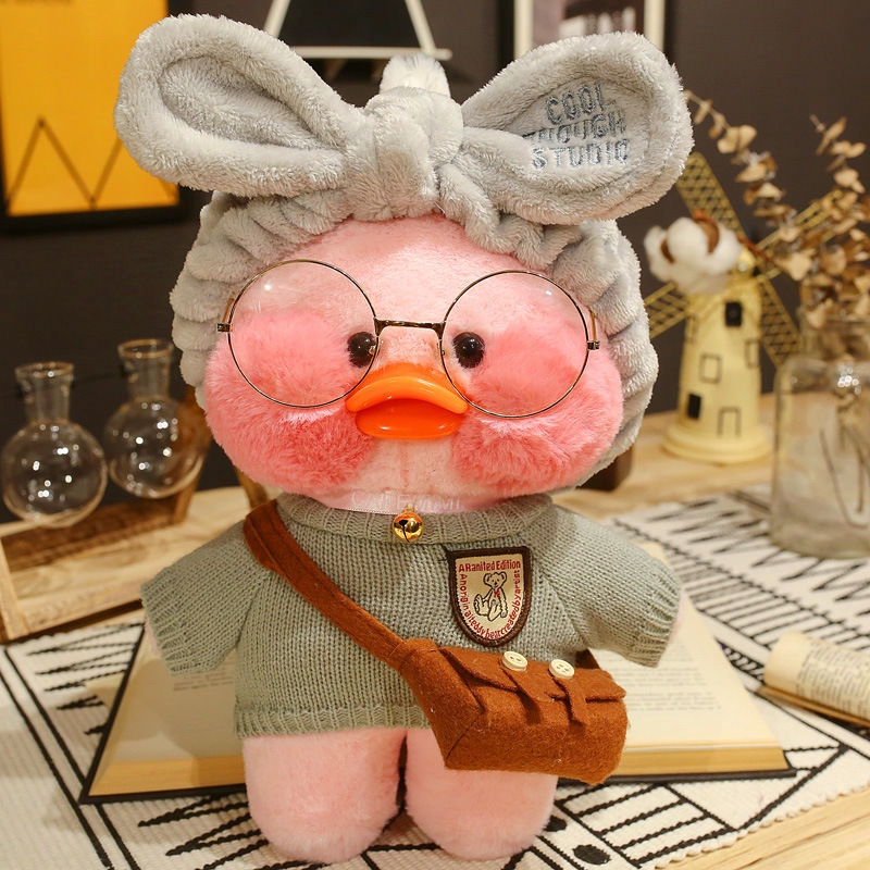 【Insfree】Hyaluronic Acid Duck Doll Lalafanfan Cafe Mimi Ins Little Yellow Duck Plush Toy