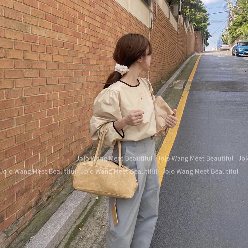 Dây Buộc Tóc Vải Voan Phối Ren Cỡ Lớn Phong Cách Hàn Quốc Xinh Xắn