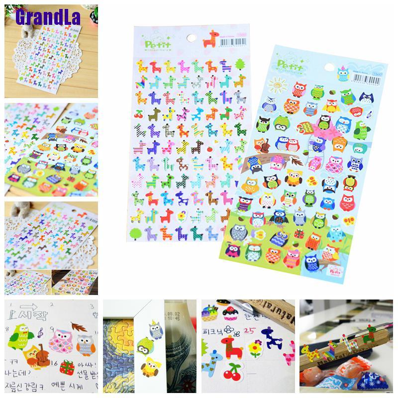 Dễ Thương Sticker Dán Tường Hình Động Vật 3d Đáng Yêu Cho Bé