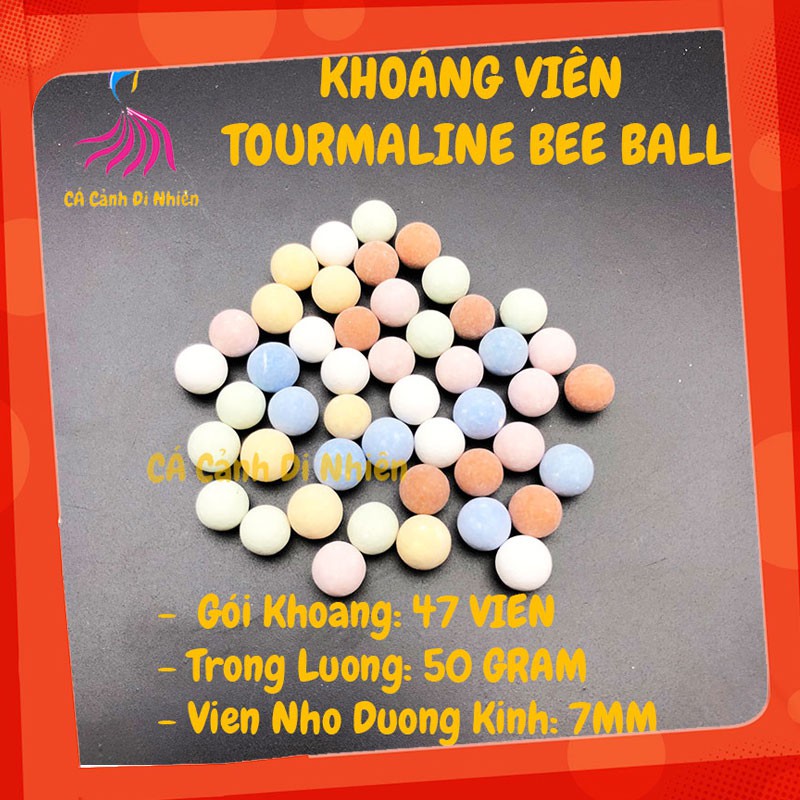 Khoáng viên cho tép của Nhật TOURMALINE BEE BALL cho hồ tép cảnh 50 gram
