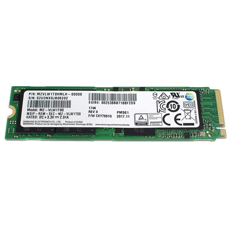 SSD Samsung 1TB PM961 M.2 NVMe PCle Chính Hãng