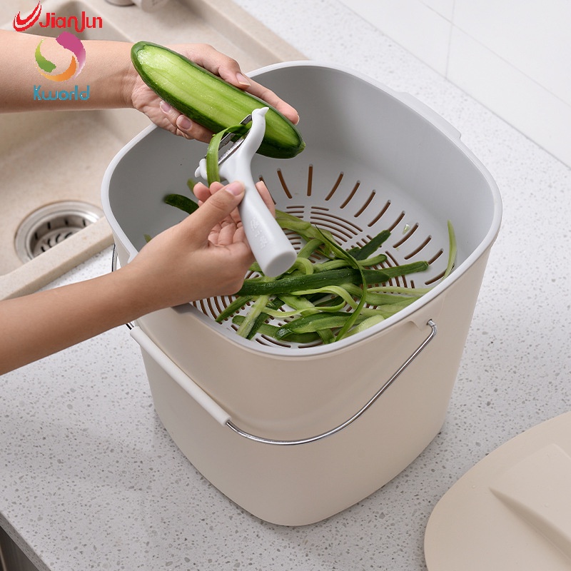 Thùng Rác Phân Loại Khô Và Ướt Tiện Dụng Cho Nhà Bếp