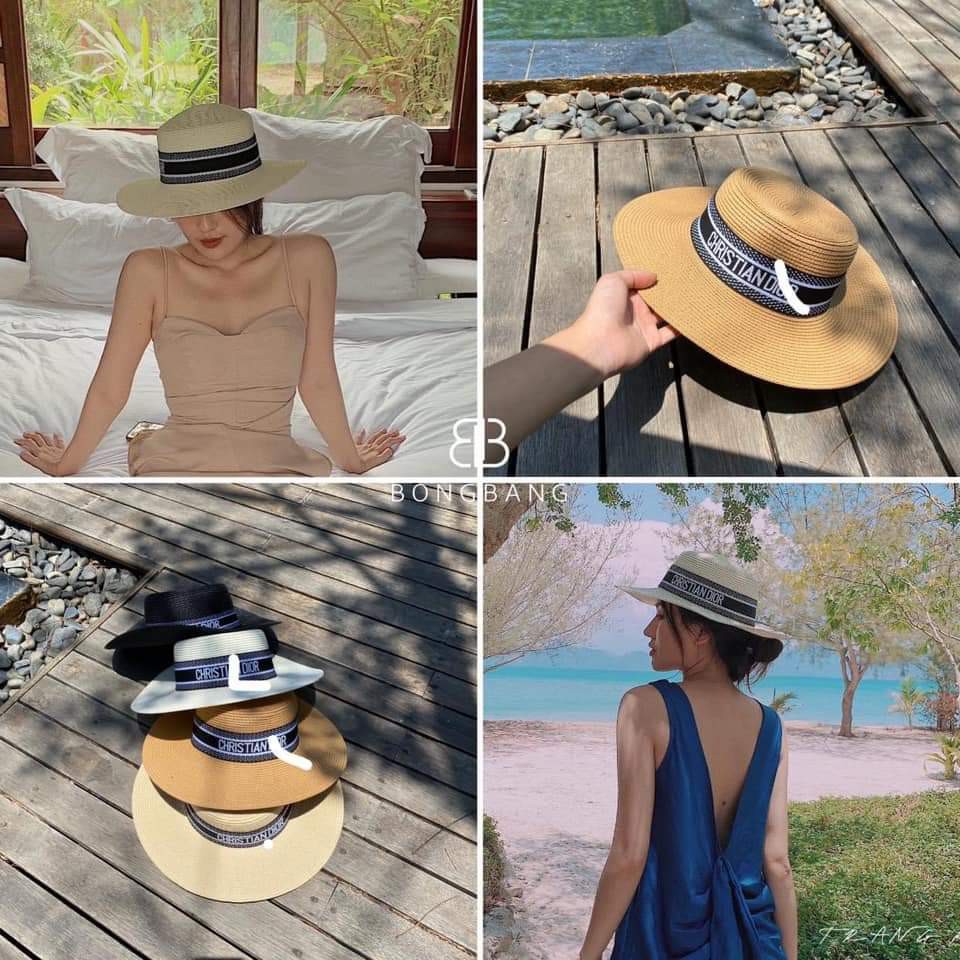 Mũ Cói Gaucho Đầu Bằng [Có Đủ Màu]