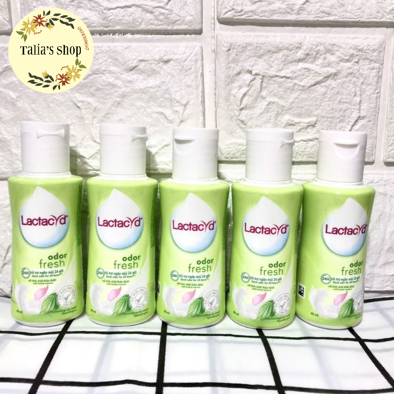 (60ml) Dung dịch vệ sinh phụ nữ Lactacyd lá trầu không
