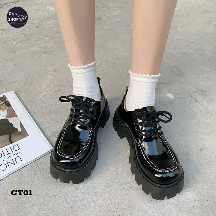 [Hàng Sẵn] [Ảnh Thật] [Freeship] Giày Lolita Búp Bê Oxford Nữ Cá Tính - CT01