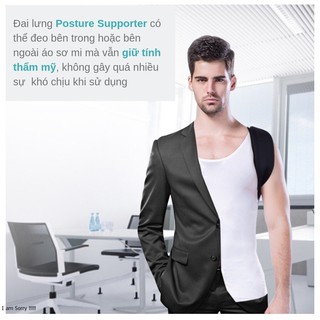 ✈️[Freeship] Đai chống gù lưng nam nữ Posture Support [Tặng kèm 2 tấm trợ lực]