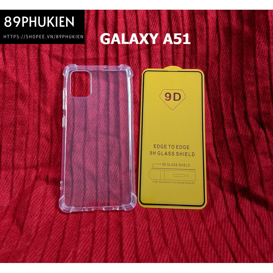 Ốp lưng chống sốc kính cường lực full màn hình Galaxy A51