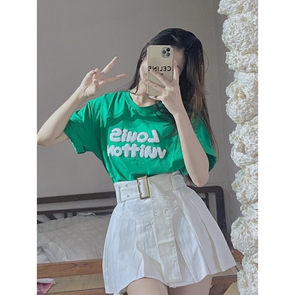 Set áo crotop kèm váy xoè