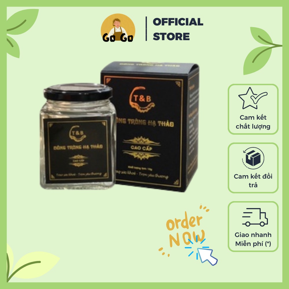 Nấm đông trùng hạ thảo sấy thăng hoa loại 1 chất lượng cao 10gram Chính hãng gogo shop