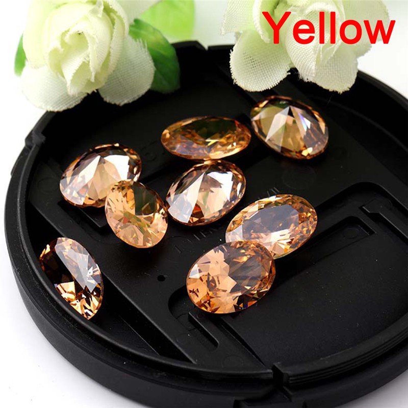 Đá zircon hình bầu dục kích thước 10mmx14mm dùng làm đồ trang sức