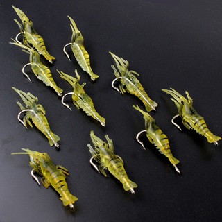 1 Mồi Tôm Giả Câu Cá Mềm 4cm / 1.4g Fishing Lure Soft shrimp