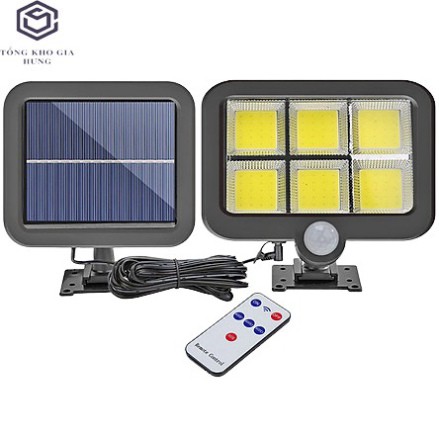 Đèn năng lượng mặt trời solar light mini giá rẻ có điều khiển dùng trong nhà và sân vườn, cảm biến chuyển động SL-F120