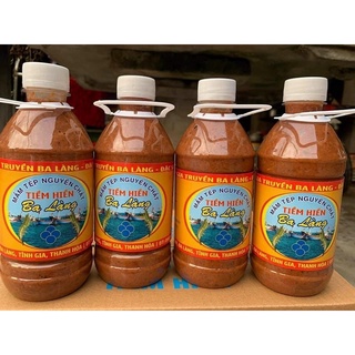 Mắm tôm , mắm tép ba làng chai 550ml đặc sản nổi tiếng