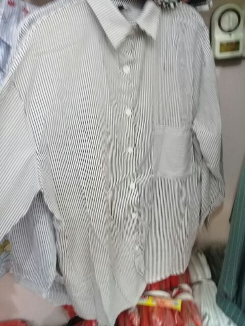 Áo sơ mi kẻ sọc made in korea