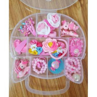 Hộp cặp tóc Hello kitty cho bé gái, kẹp tóc xinh cho con