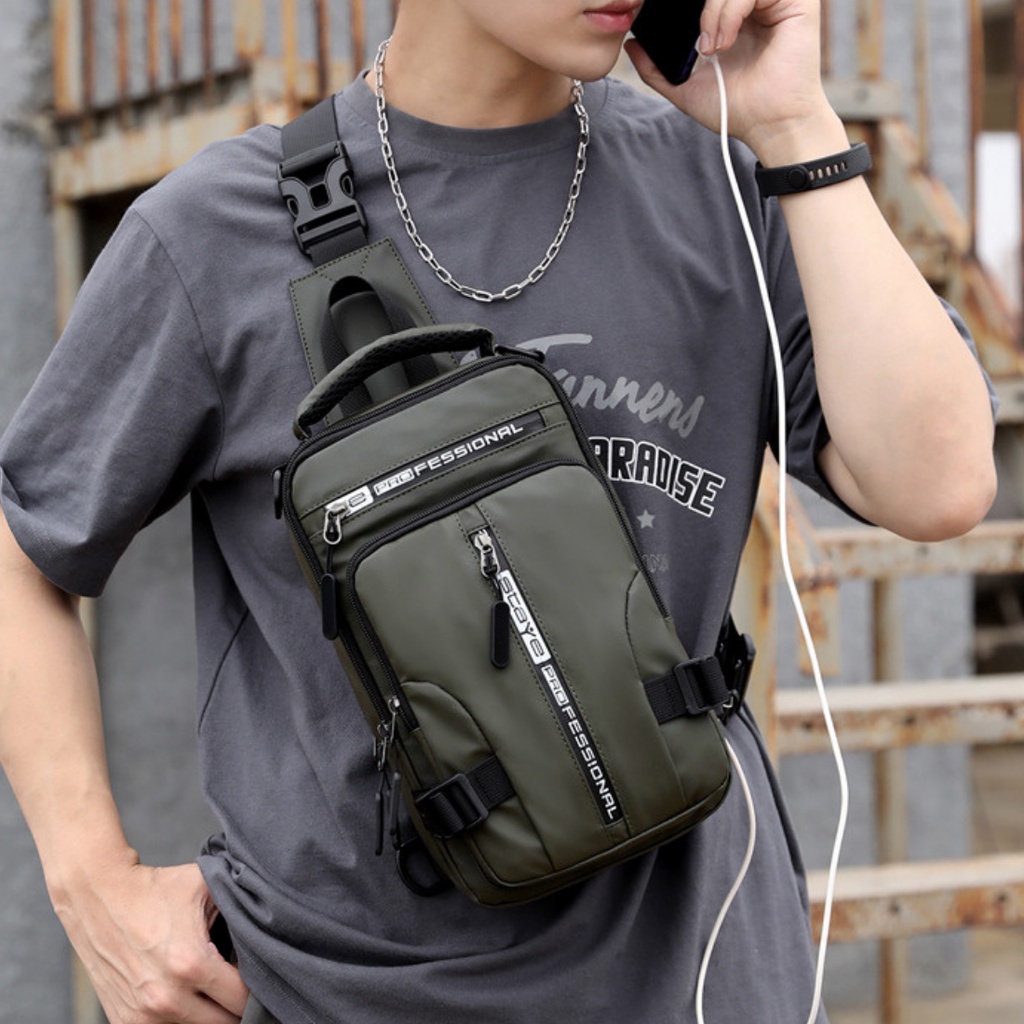 Túi đeo chéo nam đa năng chống nước bền bỉ,túi chéo nam thời trang phong cách hàn quốc | BigBuy360 - bigbuy360.vn