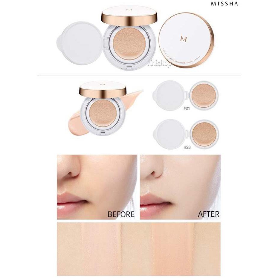 [GIÁ GỐC] [NEW 2018] Phấn Nước Che Phủ Tốt, Lâu Trôi Missha Magic Cushion Cover Lasting SPF50+ PA+++