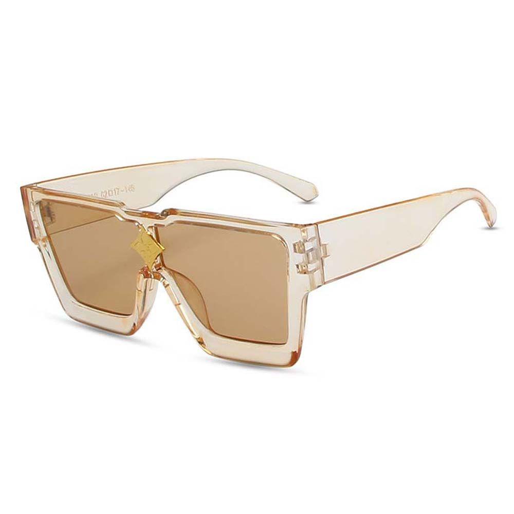 Kính Mát Gọng Lớn Họa Tiết Da Báo Phong Cách Hip Hop Thời Trang Cho Nam Và Nữ