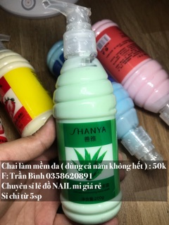 Chai làm mềm da, kem nhặt da tay