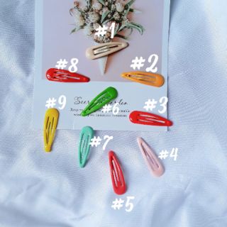 Kẹp tóc giọt nước nhiều màu