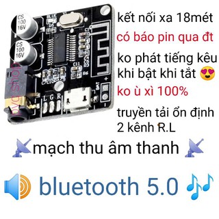 Mạch Giải Mã Âm Thanh Bluetooth 5.0 - Không Có Âm Thanh Báo Khi Mở và Tắt