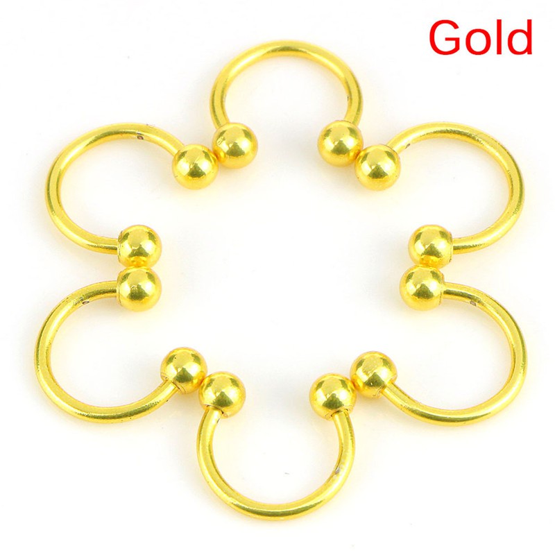 Set 10 Khuyên Mũi / Môi / Tai Bằng Thép Không Gỉ Cá Tính