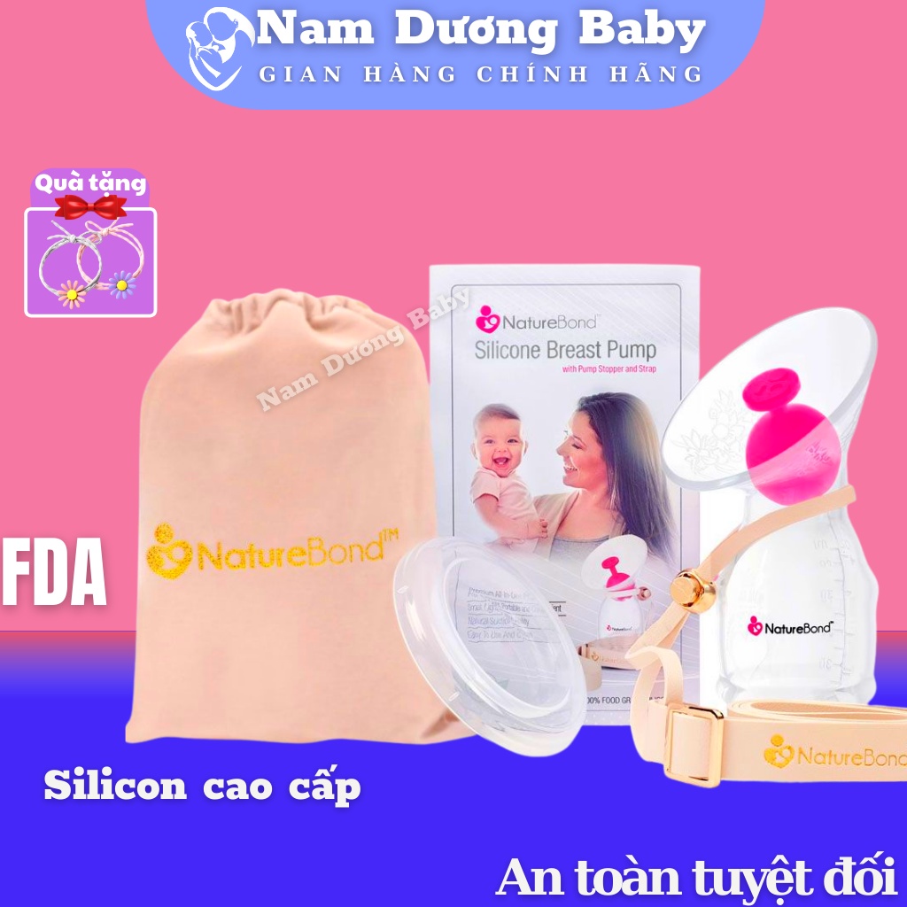 Cốc Hứng Sữa Silicone NatureBondFREESHIP Số 1 Tại Mỹ.