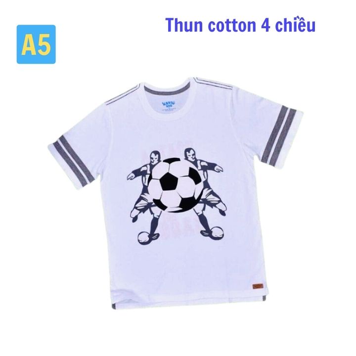 Áo thun bé trai sọc ngang 25-48kg-  chất thun cotton thấm hút mồ hôi - Tomchuakids.