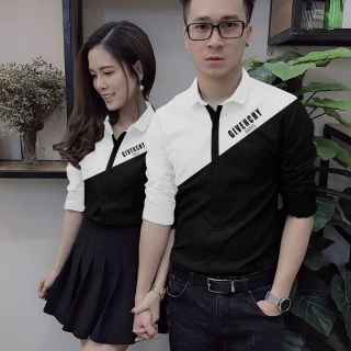 Áo sơ mi đôi 129 (không chữ)