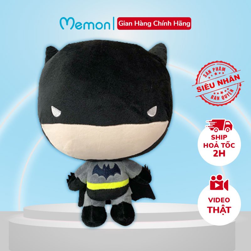 [Mã LIFEM1 giảm 50k đơn 99k] Gấu Bông Batman Người Dơi Siêu Anh Hùng Cao Cấp Memon